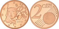 World Coins - France, 2 Euro Cent, 2016, BE, , Copper Plated Steel, KM:New