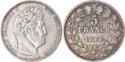World Coins - Coin, France, Louis-Philippe, 5 Francs, 1846, Bordeaux, , Silver
