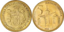 World Coins - Coin, Serbia, 5 Dinara, 2006, , Nickel-brass, KM:40