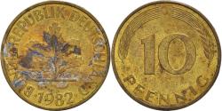 World Coins - Coin, GERMANY - FEDERAL REPUBLIC, 10 Pfennig, 1982, Hambourg, , Brass