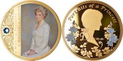 World Coins - United Kingdom, Medal, Portrait of a Princess, Diana, , Copper Gilt