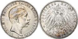 World Coins - German States, PRUSSIA, Wilhelm II, 3 Mark, 1909, Berlin, Silver,