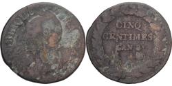 World Coins - Coin, France, Dupré, 5 Centimes, AN 8, Paris, , Copper, Gadoury:126