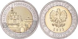 World Coins - Coin, Poland, 5 Zlotych, 2022, The Former Benedictine Monastery on Święty