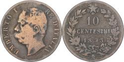 World Coins - Italy, Umberto I, 10 Centesimi, 1893, Rome, Copper, , KM:27.2