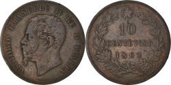World Coins - Coin, Italy, Vittorio Emanuele II, 10 Centesimi, 1862, , Copper