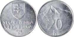 World Coins - Coin, Slovakia, 20 Halierov, 1998