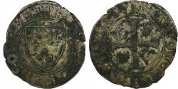 World Coins - France, Charles VI, Blanc Guénar, 1389, Billon, , Duplessy:377A