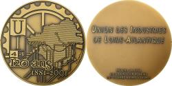 World Coins - France, Medal, Union des Industries de Loire Atlantique, 2001, Bronze, Pichard