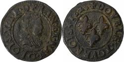 World Coins - France, Louis XIII, Double Tournois, 1625, Riom, Copper, , Gadoury:9