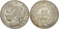 World Coins - Coin, France, Cérès, 50 Centimes, 1887, Paris, , Silver, KM:834.1