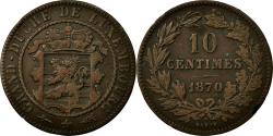 World Coins - LUXEMBOURG, 10 Centimes, 1870, Utrecht, KM #23.1, , Bronze, 9.90