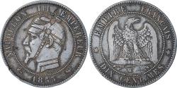 World Coins - token, France, Napoleon III, Satirical, 10 Centimes, 1855, Lille,
