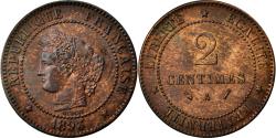 World Coins - Coin, France, Cérès, 2 Centimes, 1893, Paris, , Bronze, Gadoury:105