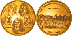 World Coins - France, Medal, Construction de la Colonnade du Louvre, History, 1974,