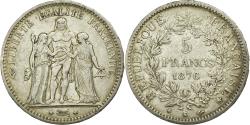 World Coins - Coin, France, Hercule, 5 Francs, 1876, Bordeaux, , Silver, KM:820.2