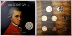 World Coins - Austria, Set 1 ct. - 2 Euro, Mozart, 2003, Vienna,