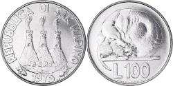World Coins - Coin, San Marino, 100 Lire, 1975, Rome, , Steel, KM:46