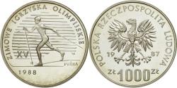 World Coins - Coin, Poland, 1000 Zlotych, 1987, Warsaw, , Silver, KM:Pr565