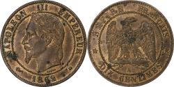World Coins - France, Napoleon III, 10 Centimes, 1862, Paris, Bronze, , Gadoury:253