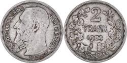 World Coins - Coin, Belgium, 2 Francs, 2 Frank, 1904, , Silver, KM:59