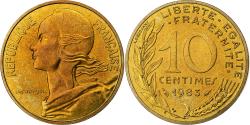 World Coins - France, 10 Centimes, Marianne, 1983, Paris, FDC, Aluminum-Bronze,