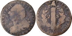 World Coins - Coin, France, Louis XVI, 2 sols françois, 2 Sols, 1792 / AN 4, Lille