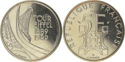 World Coins - Coin, France, Tour Eiffel, 5 Francs, 1989, Pessac, ESSAI, , Nickel