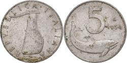 World Coins - Italy, 5 Lire, 1954, Rome, Aluminum, , KM:92
