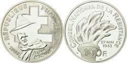 World Coins - Coin, France, Jean Moulin, 100 Francs, 1993, BE, , Silver, KM:1023