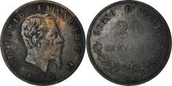 World Coins - Coin, Italy, Vittorio Emanuele II, 20 Centesimi, 1863, Milan, , Silver