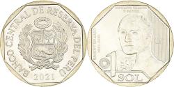 World Coins - Coin, Peru, Hipólito Unanue y Pavón, Sol, 2021, , Nickel brass, KM:New