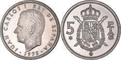World Coins - Coin, Spain, Juan Carlos I, 5 Pesetas, 1975 (76), BE, , Copper-nickel