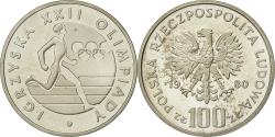 World Coins - Coin, Poland, 100 Zlotych, 1980, Warsaw, , Silver, KM:109
