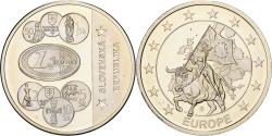 World Coins - Slovakia, Medal, L'Europe, Slovenska, Copper-nickel,
