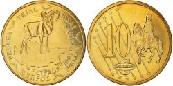 World Coins - Cyprus, 10 Euro Cent, 2003, unofficial private coin, , Copper Plated