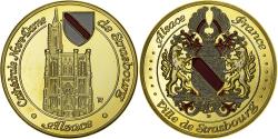 World Coins - France, Token, Cathédrale Notre-Dame de Strasbourg, Copper-nickel Aluminium
