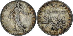 World Coins - Coin, France, Semeuse, 50 Centimes, 1910, , Silver, Gadoury:420