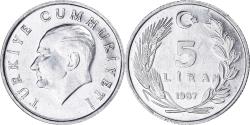 World Coins - Coin, Turkey, 5 Lira, 1987