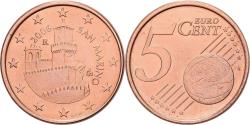 World Coins - San Marino, 5 Euro Cent, BU, 2006, Rome, Copper Plated Steel, , KM:442