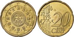 World Coins - Portugal, 20 Euro Cent, 2006, Lisbon, Nordic gold,