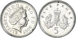 World Coins - Coin, Great Britain, 5 Pence, 2007