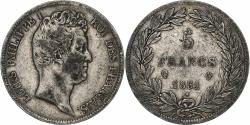 World Coins - France, 5 Francs, Louis-Philippe, 1831, Perpignan, Silver,