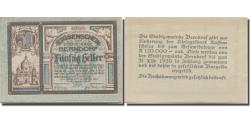 World Coins - Banknote, Austria, Berndorf, 50 Heller, château, 1920 UNC(63) Mehl:FS 583a