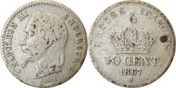 World Coins - Coin, France, Napoleon III, Napoléon III, 50 Centimes, 1867, Strasbourg