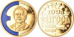 World Coins - France, Medal, Europe, Antonio Guterres, Politics, , Copper Gilt