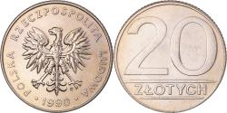 World Coins - Coin, Poland, 20 Zlotych, 1990, Warsaw, , Copper-nickel, KM:153.2