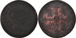 World Coins - Coin, Spain, Isabel II, 8 Maravedis, 1847, Jubia, , Copper, KM:531.2