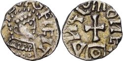 World Coins - France, Triens, Anglus II, 625-635, Quentovic, Electrum,