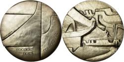 World Coins - France, Medal, Prisme, Rocade Nord de Mulhouse, 1979, Iborra, , Silvered
